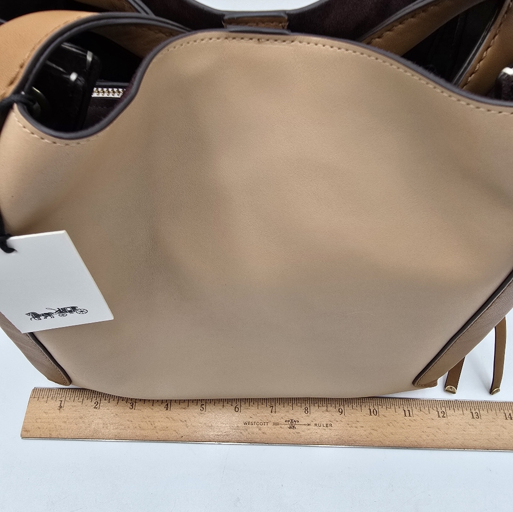 🔥NWT🔥 Coach 1941 Glovetanned Leather Harmony Hobo In Colorblock - Picture 12 of 14